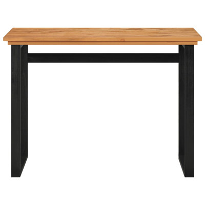 Desk Console Table Computer Desk Home Office Study Desk Solid Wood Teak by Union Rustic