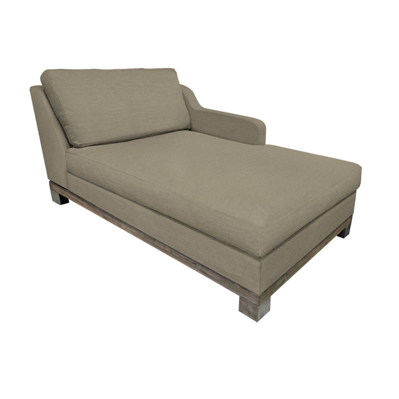 Wooden Frame & Base, Sectional, Left Hand Facing, Brown Camel