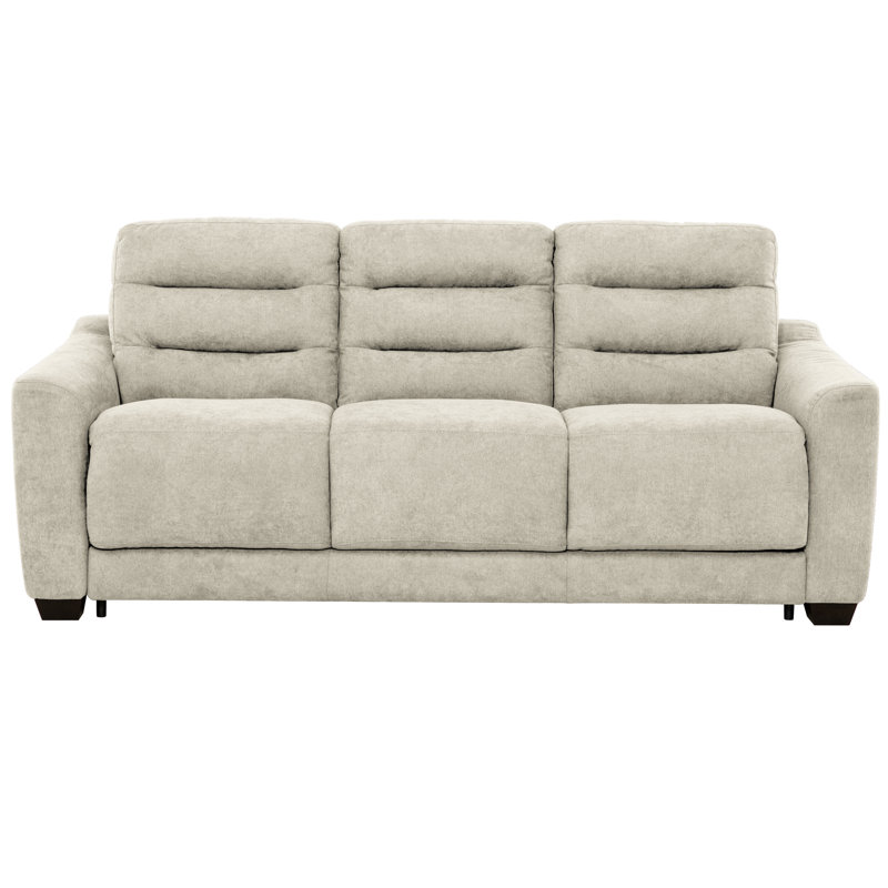 Stearns & Foster Luca 83 in. Queen Sleeper Sofa with 8in Pocket Coil Mattress, Beige, Beige