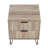 Dumbo 20" Fluted Nightstand in Rustic Gray (2-Drawer)-743477033
