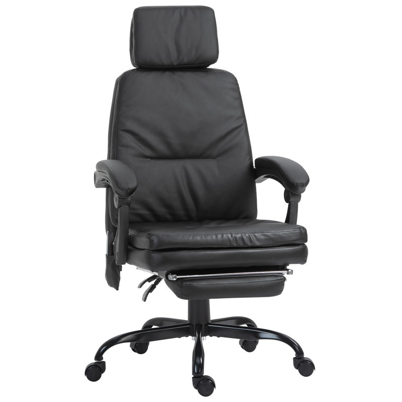Executive Chair with Headrest, Black