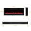 Metro Lane 127cm W Black Electric Fireplace