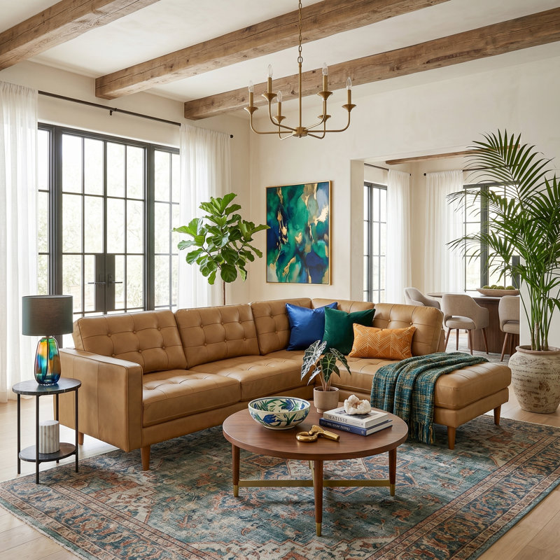 Lopiccolo Upholstered L-Shaped Sectional, Right-Hand Facing