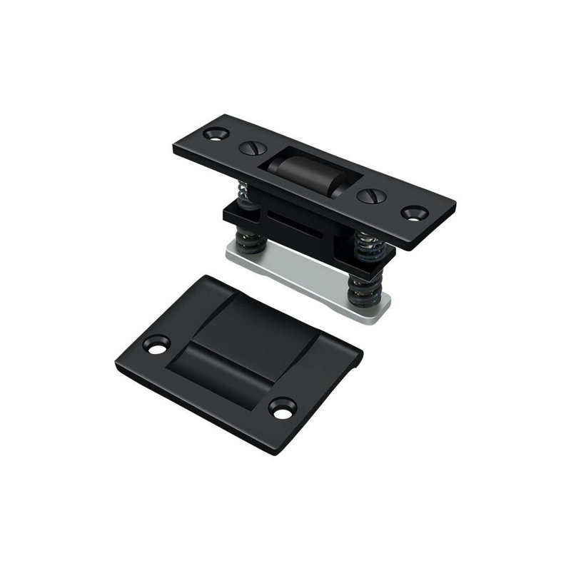 Deltana RCA430U15 Roller Catch; Heavy Duty; Satin Nickel Finish, Black