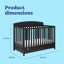 Lit de bébé convertible 5 en 1 avec tiroir Benton-88338042-111845991