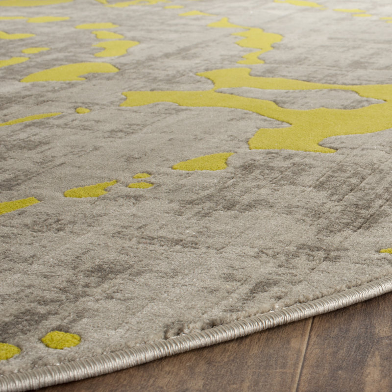 Tapis à motif abstrait Deasia Porcello, Rectangle 4 pi 1 po x 6 pi