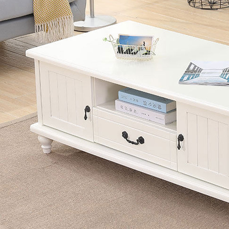 Table basse minimaliste de style américain, Ivoire ivoire