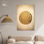 «Odd Moon», toile élégante blanche et dorée par Art Remedy-105311685-105311698