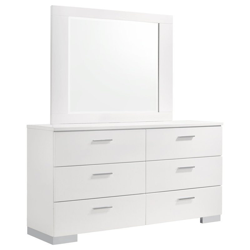 Commode 6 tiroirs avec miroir Dulcey
