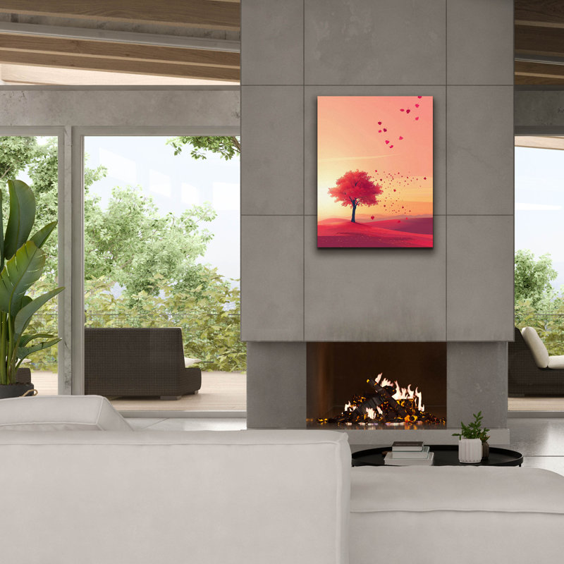 "Epic Graffiti" Crimson Twilight "par r3darch0n, art mural sur toile, H 16 po x l 12 po x P 0,75 po