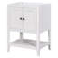 Base de meuble-lavabo 24 po seulement, structure en bois massif, armoire de rangement avec portes et tablette ouverte-110767872