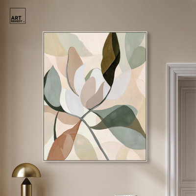 «Leaf Prints II», art floral coloré sur toile par Art Remedy