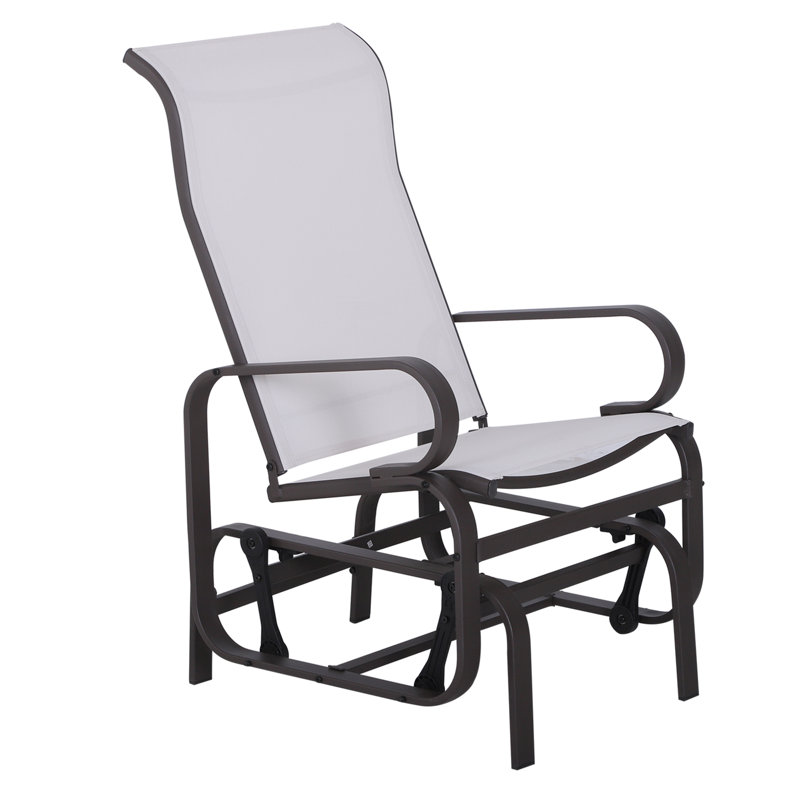 Fauteuil oscillant ergonomique en acier