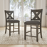 Wasdale Upholstered Counter Stool with Solid Wood Frame
