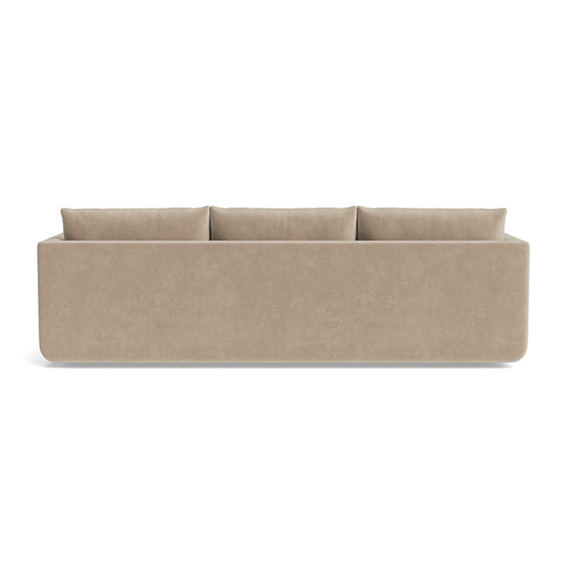 Eva Sofa (95"), Velvet - Beige