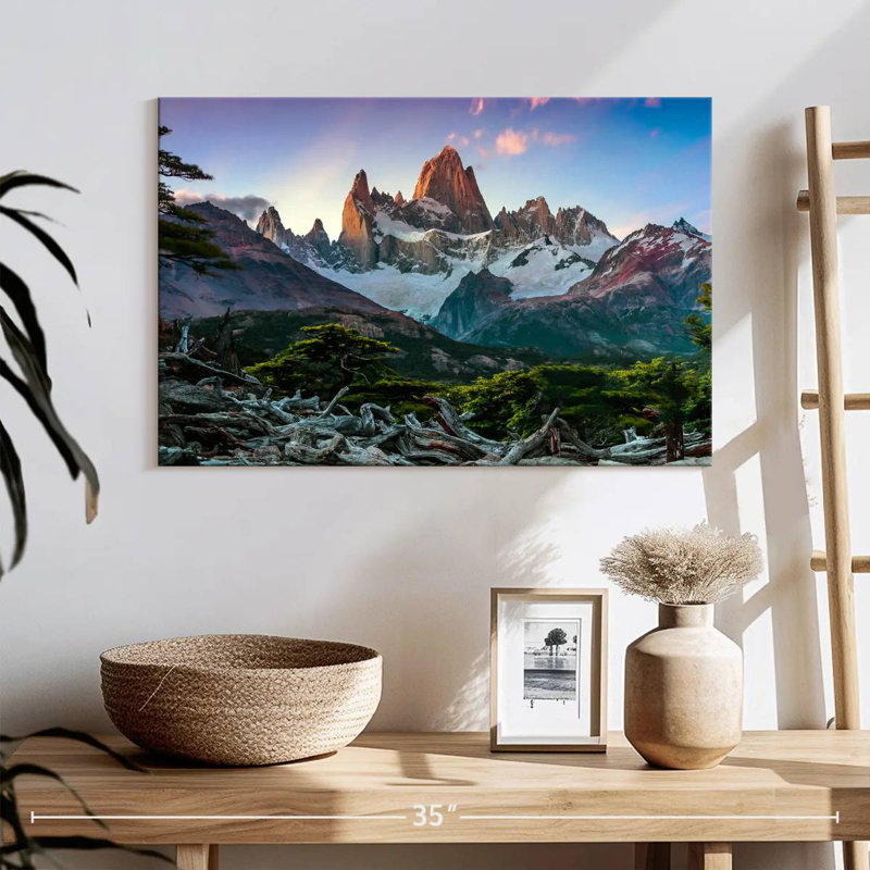 Fitz Roy Snowy Mountain, H 16 po x l 24 po
