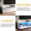 Floating TV Cabinet with RGB LED Light, Wall Mounted TV Stand, Soft Close Flip Doors Cable Hole-1405043786-1377075928