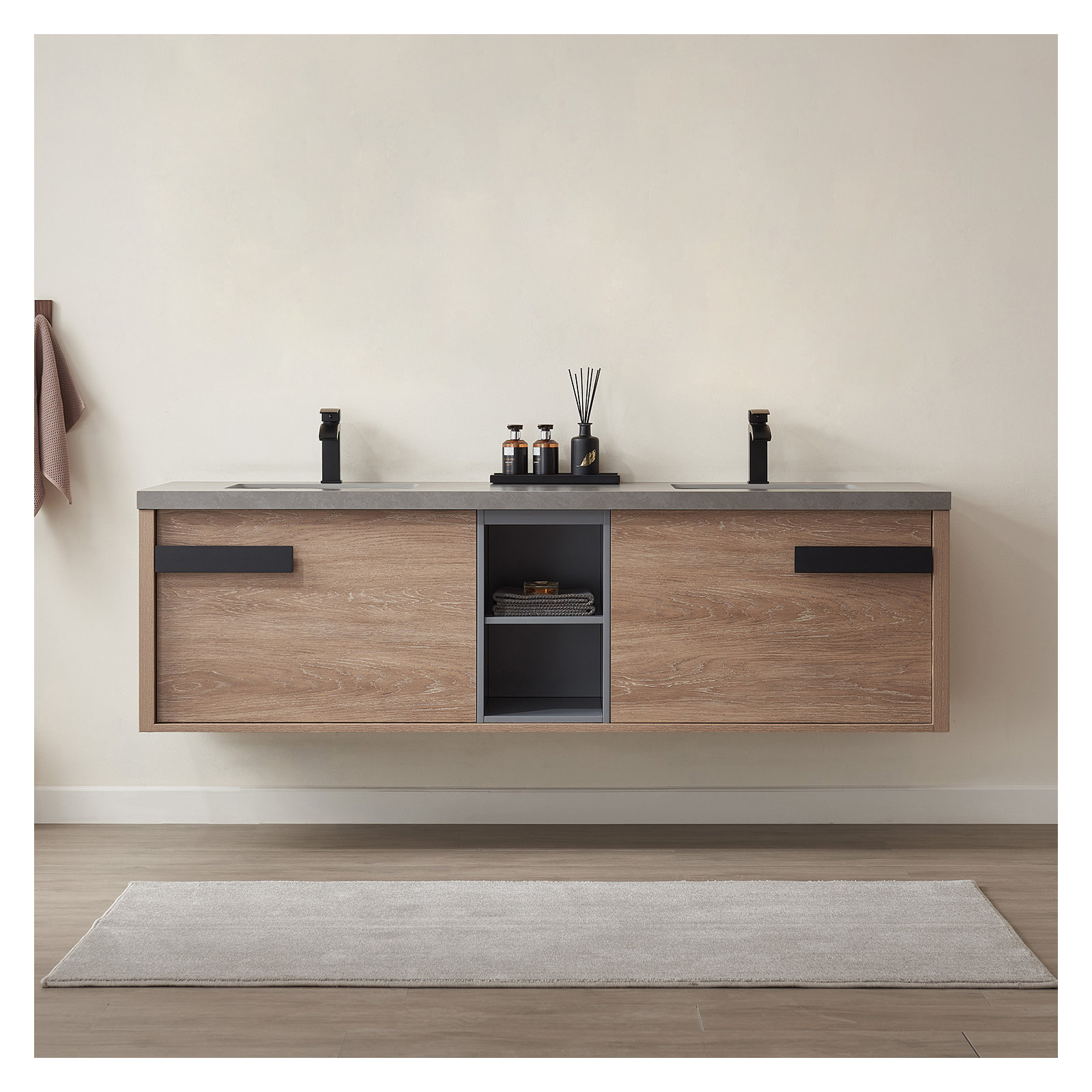 Breckan 72'' Double Bathroom Vanity