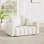 Causeuse rembourrée en tissu 58 po Modern