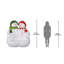Powder Pals Holiday Snowman Sculptural Bench
