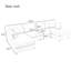Grand canapé modulaire en forme de U de 130 po avec 2 repose-pieds mobiles, tissu chenille, conception modulaire pour le salon, le cinéma maison et l'espace spacieux
