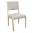 Logan 72" 9-Piece Dining Set With 8 Ash Dining Chairs In Silver Boucle Linen Fabric