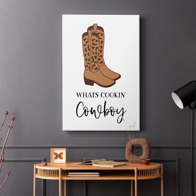 What's Cookin' Cowboy -Gallery Wrapped Cavas