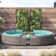 Basden 11 Piece Outdoor Curved Sectional Seating Group with Cushions and Round Coffee