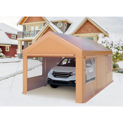 Heavy Duty Carport With Removable Sidewalls  Doors