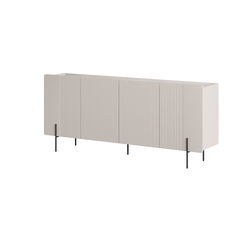 Oteri 200cm Sideboard, Cashmere/Black