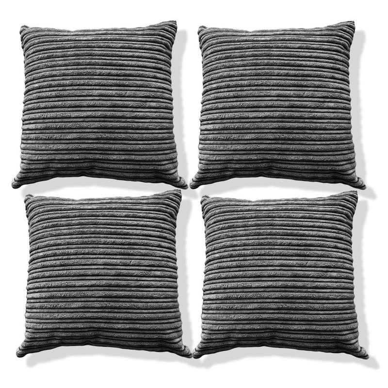 Beneta Square Throw Cushion, Grey