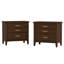 Table de chevet 3 tiroirs l 25,8 po Lessio (ensemble de 2)-686323169