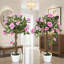 90 cm H Faux Plant in Cement Freestanding  Planter-795282798