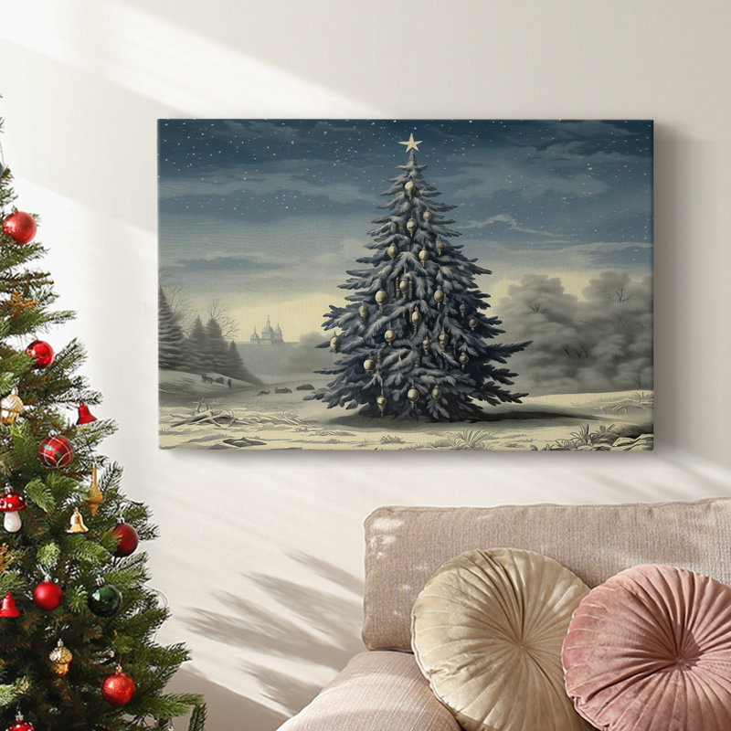 Christmas Holiday Arts - Toile tendue avec châssis, H 16 po x l 24 po