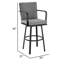 Cemalettin 45'' Aluminum Outdoor Bar Stool with Cushion-62683120-35688834-35688833