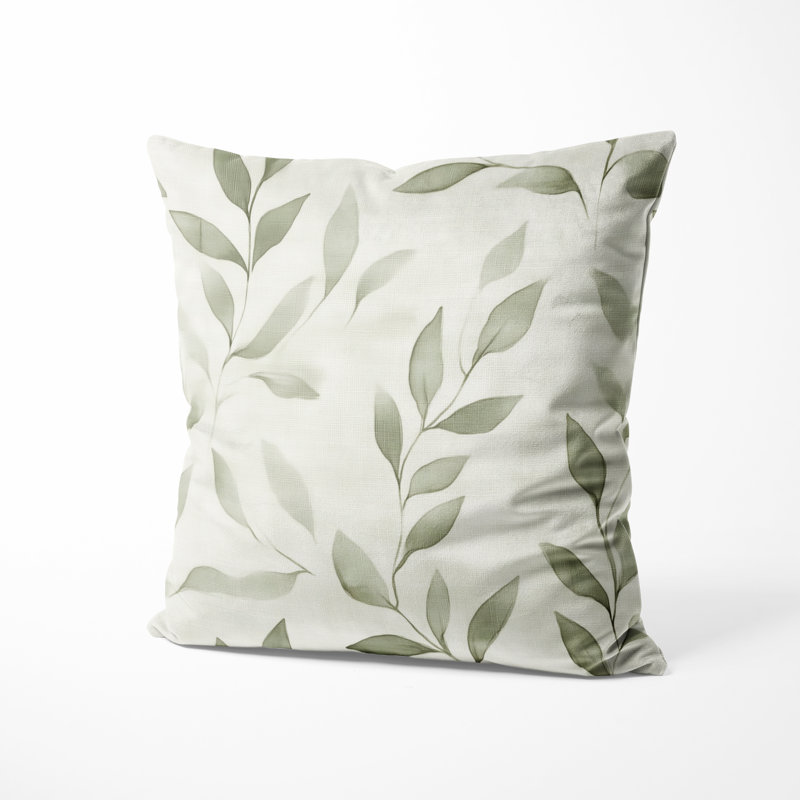 Coussin Floral, H 16 po x l 16 po