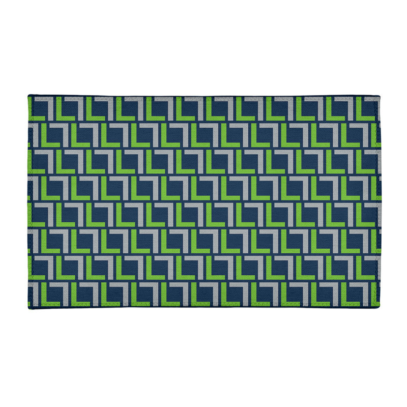Geometric Indoor Rug, Rectangle 4' x 6'