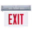 Panneau de sortie lumineux Edge Light, homologué à Chicago, boîtier blanc, 120-277 V, alimentation de secours de 90 min, simple face, encastré au plafond et au mur