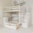 Solid Wood Full Over Twin Bunk Bed With Desk, Drawers And Shelves-2020813285