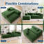 Canapé modulaire en L avec siège profond et canapé en nuage de chenille sans assemblage pour le salon et la chambre à coucher