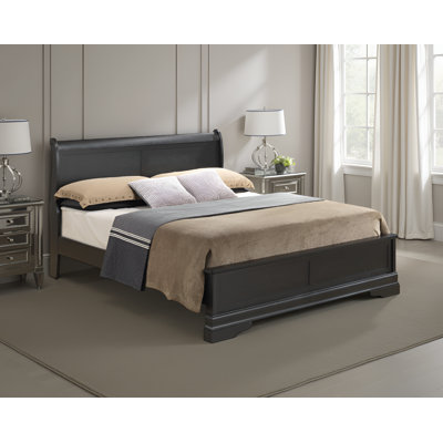 Cairns Black King Panel Bed