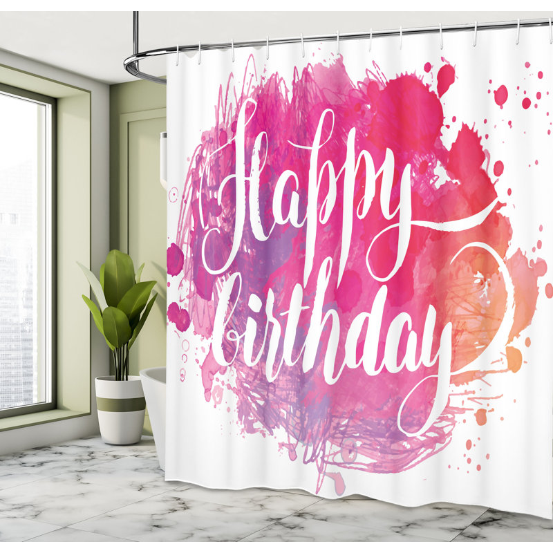 Shower Curtain with Hooks Included, 70"H x 69"W