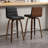 Mariea Swivel Faux Leather Wood Bar & Counter Stool-1191645849-1191645850