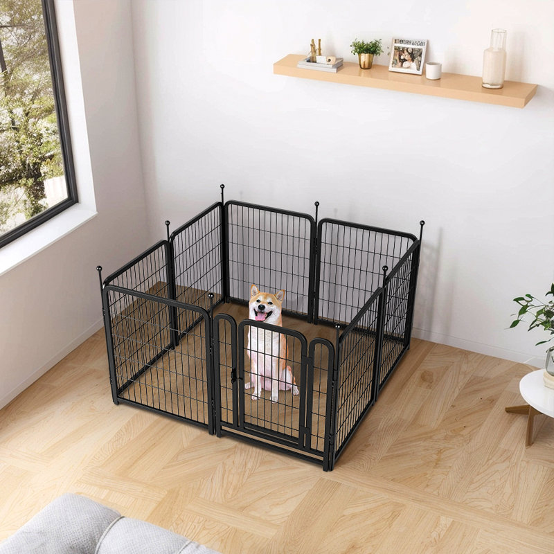Iron Yard Kennel, 24.3" H x 63" W x 63" D