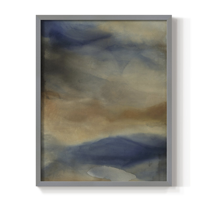 Reproduction encadrée Reflection - bois massif, Gris, H 30 po x l 24 po