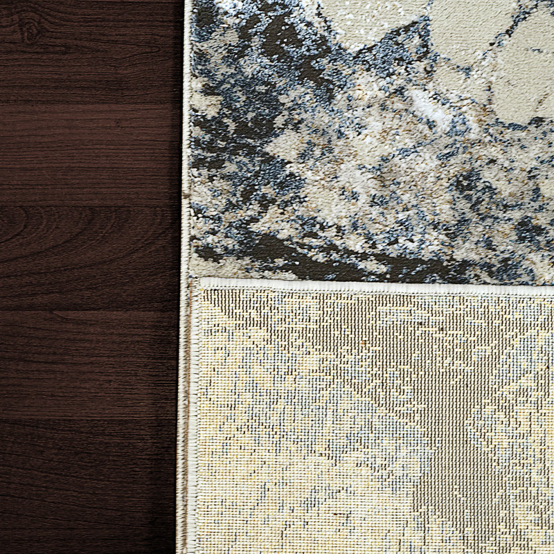 Tapis beige area Jimena, Rectangle 3 pi 1 po x 5 pi 8 po
