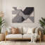 «Geometric Abstraction 23», art mural gris en métal-1403208167