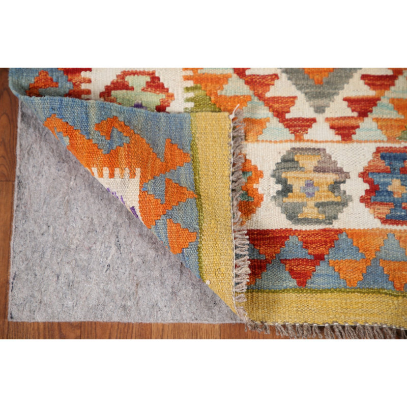 Tapis décoratif kilim en laine South Western 3 x 4