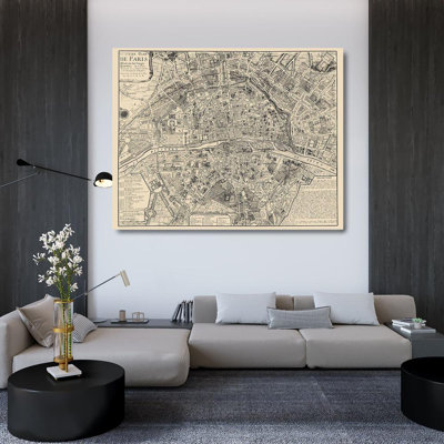 17 Stories De Fer Gallery Wrapped Canvas Art Titled: Paris France - De Fer 1705 ITPA0009