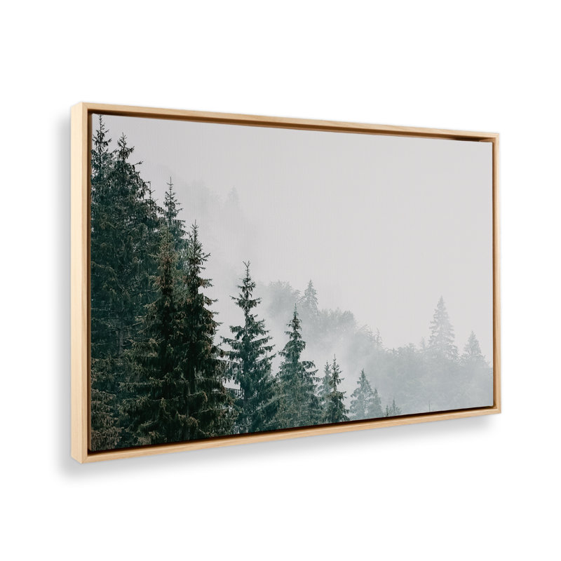 «Whispering Mist On Canvas» par Krista Mosakowski, reproduction, H 22 po x l 32 po, Cadre américain en érable flottant
